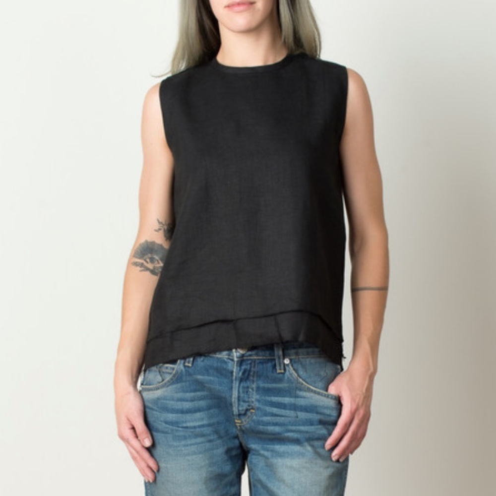 Simon Miller Terra linen sleeveless top